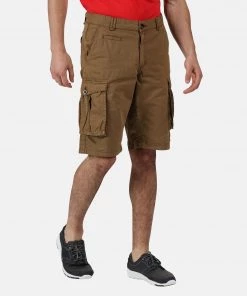 Regatta Mens Shorebay Cargo Shorts -CAMEL Mens Trousers & Shorts