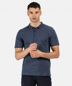 Mens Polos, Tees & Shirts Regatta Mens Sinton Polo -DARK DENIM