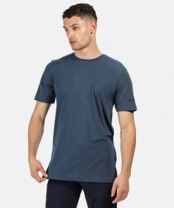 Mens Polos, Tees & Shirts Regatta Mens Tait Tee -DARK DENIM