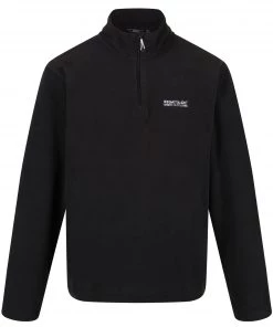 Mens Fleeces & Midlayers Regatta Mens Thompson SMU Fleece -BLACK