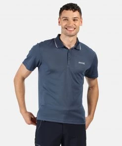 Mens Polos, Tees & Shirts Regatta Mens Maverick V Polo -DARK DENIM (S, M Only)