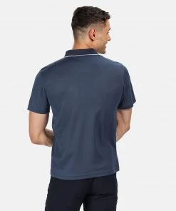 Mens Polos, Tees & Shirts Regatta Mens Maverick V Polo -DARK DENIM (S, M Only)
