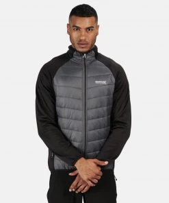Regatta Mens Bestla Hybrid Jacket -BLACK/MAGNET Mens Jackets & Bodywarmers
