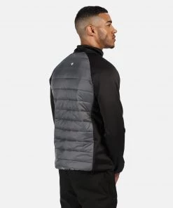 Regatta Mens Bestla Hybrid Jacket -BLACK/MAGNET Mens Jackets & Bodywarmers