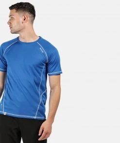 Regatta Mens Virda II Active Tee -NAUTICAL BLUE Mens Sportswear & Fitness