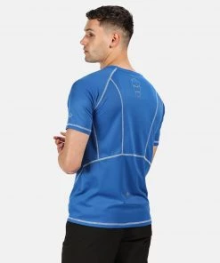 Regatta Mens Virda II Active Tee -NAUTICAL BLUE Mens Sportswear & Fitness