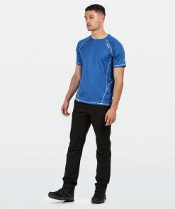 Regatta Mens Virda II Active Tee -NAUTICAL BLUE Mens Sportswear & Fitness
