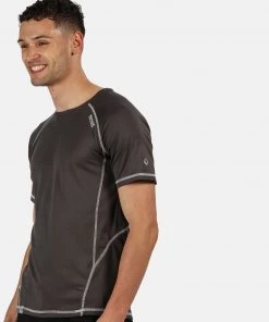 Mens Sportswear & Fitness Regatta Mens Virda II Active Tee -MAGNET