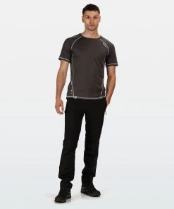 Mens Sportswear & Fitness Regatta Mens Virda II Active Tee -MAGNET
