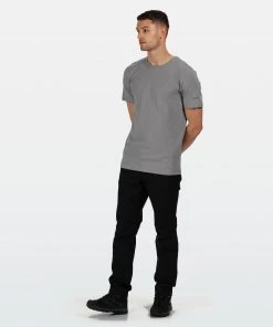 Regatta Mens Tait Tee -ROCK GREY
