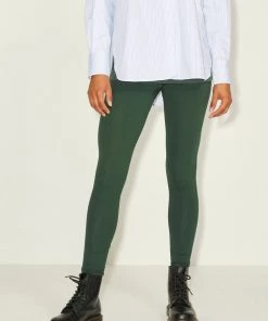 Ladies Trousers & Shorts JJXX ALBA High Waisted Leggings -DARK GREEN