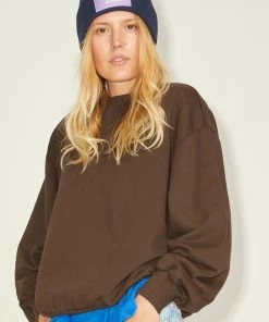 JJXX DEE Sweatshirt -BROWN Ladies Hoodies & Sweatshirts