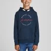 Jack & Jones JNR Jack & Jones JJHERRO Boys Hoody -NAVY BLAZER Kids Hoodies & Sweatshirts
