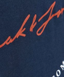 Jack & Jones JNR Jack & Jones JJHERRO Boys Hoody -NAVY BLAZER Kids Hoodies & Sweatshirts