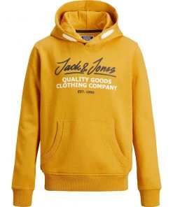 Jack & Jones JNR Kids Hoodies & Sweatshirts Jack & Jones JJHERRO Boys Hoody -GOLD