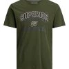 Jack & Jones JJAPPLICATE Tee -FOREST NIGHT Mens Polos, Tees & Shirts