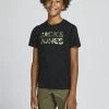 Jack & Jones JNR Jack & Jones JJSOLDIER Boys Tee -BLACK Kids Polos, Tees, & Shirts