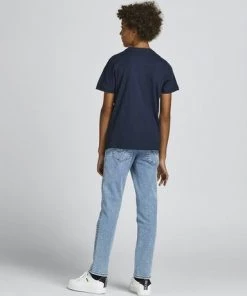 Jack & Jones JNR Jack & Jones JJSOLDIER Boys Tee -NAVY BLAZER Kids Polos, Tees, & Shirts