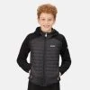 Regatta Kids Kielder V Hybrid Jacket -ASH/BLACK Kids Jackets & Bodywarmers