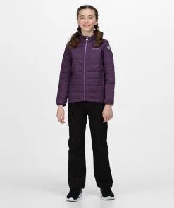 Regatta Kids Helfa Padded Jacket -AUBERGINE Kids Jackets & Bodywarmers