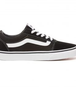 Vans Ladies Ward Shoe Suede/Canvas -BLACK/WHITE