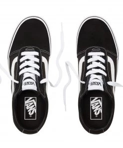 Vans Ladies Ward Shoe Suede/Canvas -BLACK/WHITE