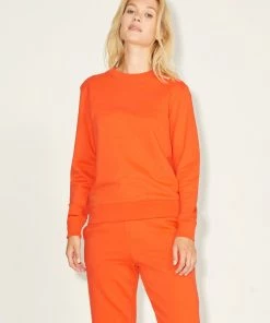 JJXX AYA Sweatshirt -TOMATO Ladies Hoodies & Sweatshirts