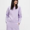 Pieces CHILLI Sweatshirt -LAVENDER (L, XL Only) Ladies Hoodies & Sweatshirts