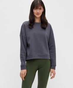 Pieces CHILLI Sweatshirt -OMBRE BLUE Ladies Hoodies & Sweatshirts