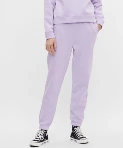 Pieces CHILLI Lounge Pants -LAVENDER (L, XXL Only) Ladies Trousers & Shorts