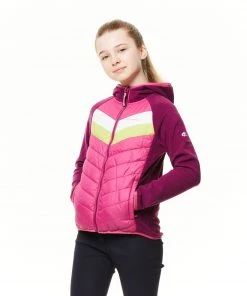 Craghoppers Girls Jenson Hybrid Fleece -BLACKCURRANT