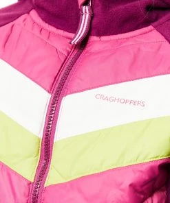 Craghoppers Girls Jenson Hybrid Fleece -BLACKCURRANT