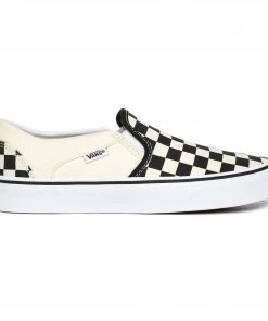 Vans Ladies Asher Shoe -BLACK/WHITE CHECK Ladies Footwear