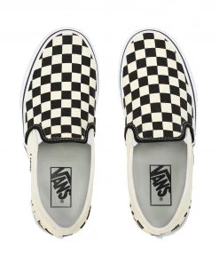 Vans Ladies Asher Shoe -BLACK/WHITE CHECK Ladies Footwear