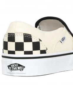 Vans Ladies Asher Shoe -BLACK/WHITE CHECK Ladies Footwear
