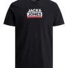 Jack & Jones JNR Kids Polos, Tees, & Shirts Jack & Jones JCODELFIELD Boys Tee -BLACK
