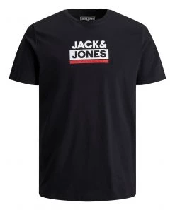 Jack & Jones JNR Kids Polos, Tees, & Shirts Jack & Jones JCODELFIELD Boys Tee -BLACK
