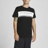 Mens Polos, Tees & Shirts Jack & Jones JJRIVER Tee -BLACK