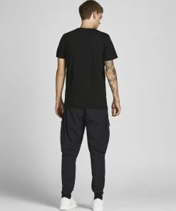 Mens Polos, Tees & Shirts Jack & Jones JJRIVER Tee -BLACK