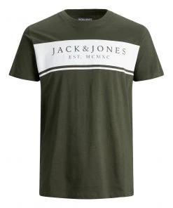Jack & Jones JJRIVER Tee -FOREST NIGHT Mens Polos, Tees & Shirts