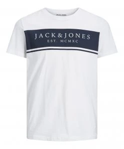 Jack & Jones JJRIVER Tee -BRIGHT WHITE