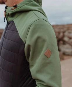 Saltrock Arlo 2 Mens Hybrid Jacket -DARK GREEN (XL Only) Mens Jackets & Bodywarmers