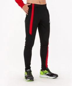 JOMA Mens Supernova Trousers -BLACK/RED