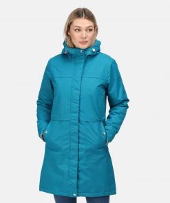 Regatta Ladies Remina Waterproof Jacket -GULFSTREAM (10, 12 Only) Ladies Jackets & Bodywarmers