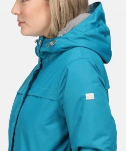 Regatta Ladies Remina Waterproof Jacket -GULFSTREAM (10, 12 Only) Ladies Jackets & Bodywarmers