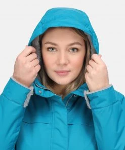 Regatta Ladies Remina Waterproof Jacket -GULFSTREAM (10, 12 Only) Ladies Jackets & Bodywarmers