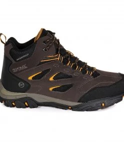 Regatta Mens Holcombe Mid Hiking Boot -PEAT Mens Footwear