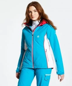 Ladies Jackets & Bodywarmers Dare2B Ladies Thrive Ski Jacket -FRESH WATER (8 Only)