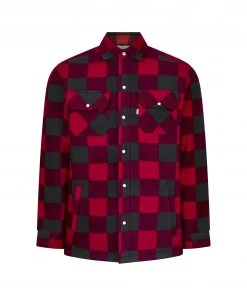 Work Polos, Tees & Shirts Champion Mens Kinross Padded Work Shirt -RED