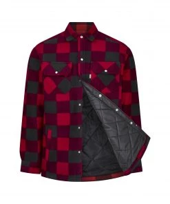 Work Polos, Tees & Shirts Champion Mens Kinross Padded Work Shirt -RED